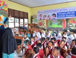 Aetra Tangerang dan Dinkes Ajak Anak SD Kampanyekan Cuci Tangan