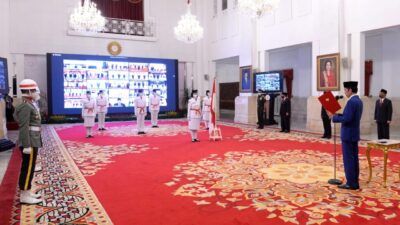 Presiden Jokowi Kukuhkan Anggota Paskibraka 2020