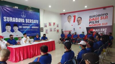 Mengejutkan, Pengurus-Kader Partai NasDem Surabaya Dukung Eri-Armuji