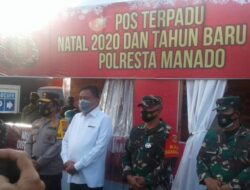 Gubernur Sulut Olly Dondokambey Lakukan Pemantauan Pengamanan Natal dan Tahun Baru