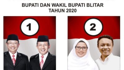 KPU Kabupaten Blitar Umumkan Pasangan Rini Syarifah-Rahmad Santoso Pemenang Pilkada