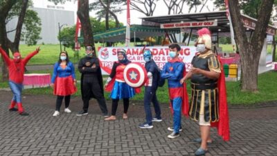 Wow… TPS 14 Kelurahan Jeruk Surabaya Dijaga ‘Super Hero’