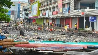 Ombak Perairan Utara Sulut Masuk Kategori Rough Seas