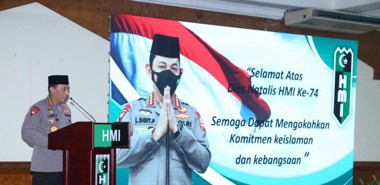 Hadiri Dies Natalis HMI, Kapolri: Persatuan Penting Lawan Pandemi