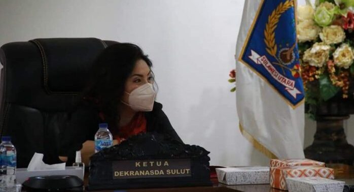 Ketua Dekranasda Sulut Rita Tamuntuan ikuti Rakernas Dekranas 2021