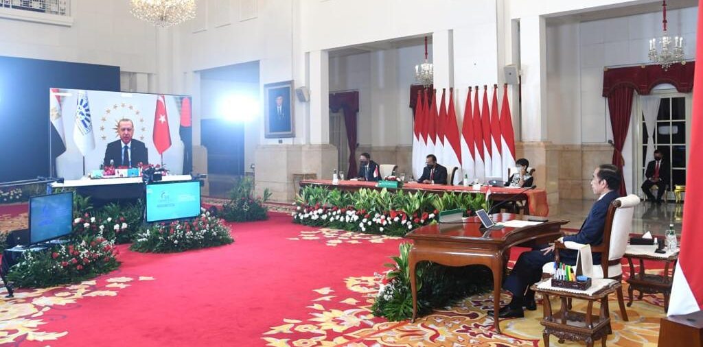 Presiden Jokowi Hadiri KTT D-8 Secara Virtual