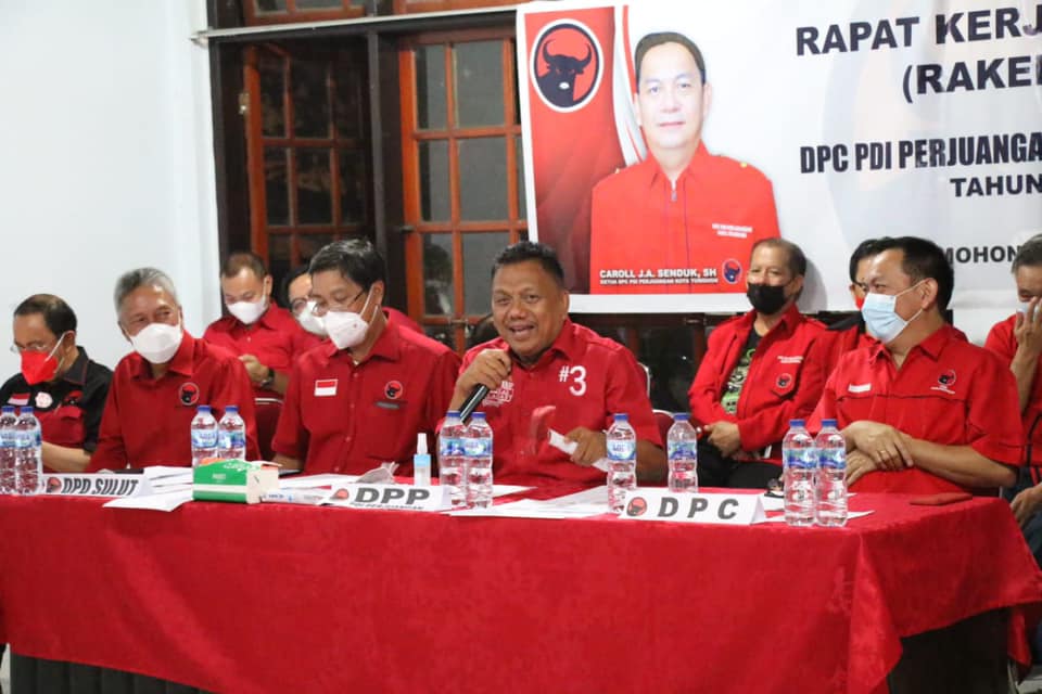 Rakercab PDI Perjuangan Tomohon