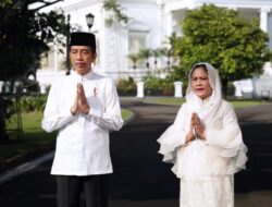 Presiden Jokowi dan Ibu Negara Iriana ucapkan Selamat Idul Fitri