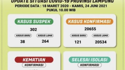 Positif Covid-19 Provinsi Lampung