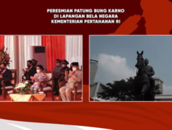 Prananda Prabowo dampingi Megawati saat Peresmian Patung Bung Karno di Kemhan