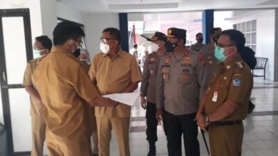 Gubernur Olly dan Kapolda Sulut Tinjau RS Darurat Covid-19 Bitung