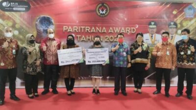 Tempati Peringkat Ketiga, Sulut Berhasil Meraih Paritrana Award 2020