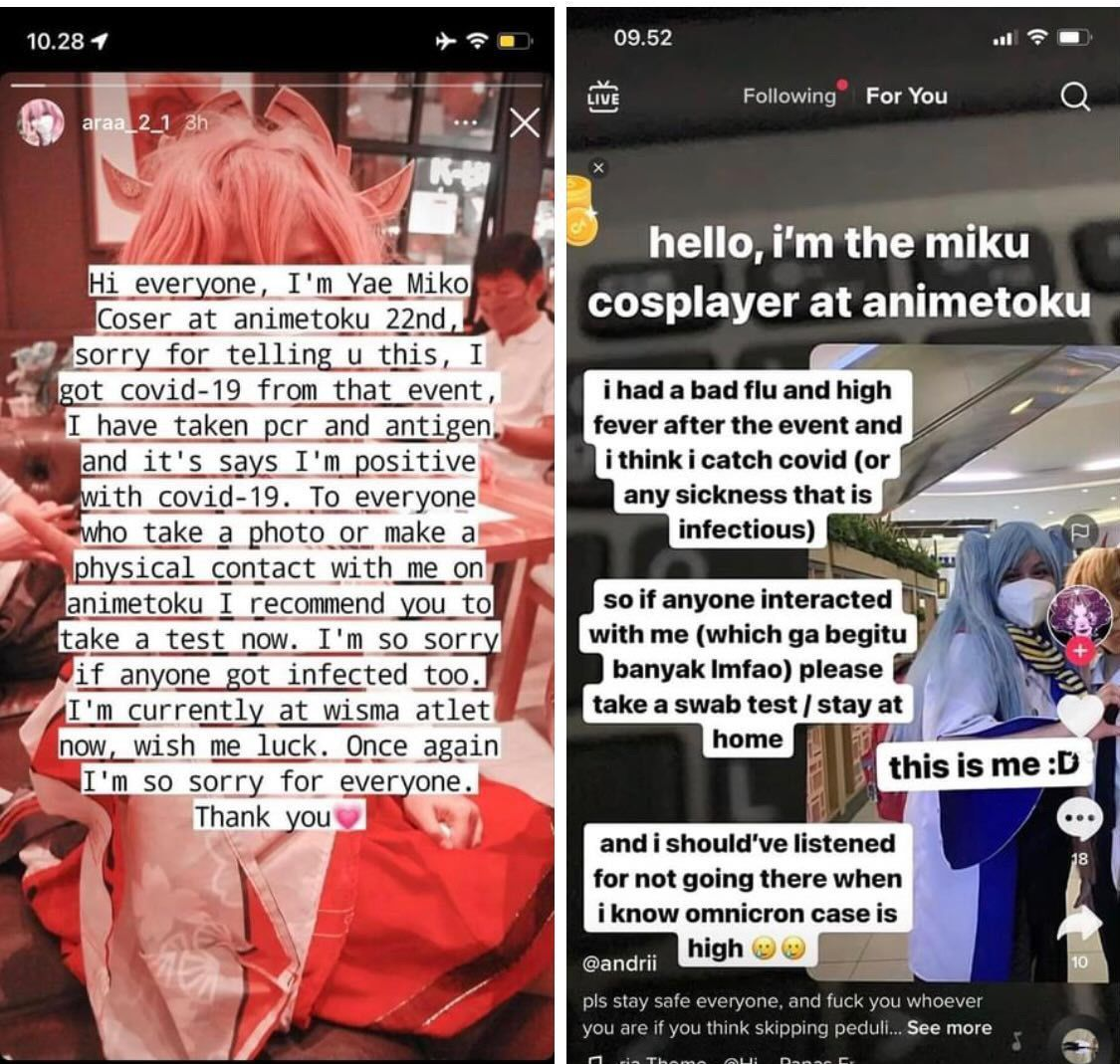 Klaster Penyebaran dari Event Jejepangan AnimeToku 2022, Dua Orang Positif Covid-19