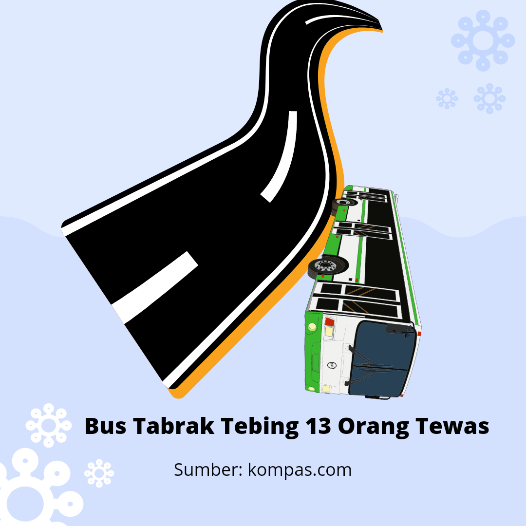 Kecelakaan Bus di Bantul Tabrak Tebing 13 Orang Tewas