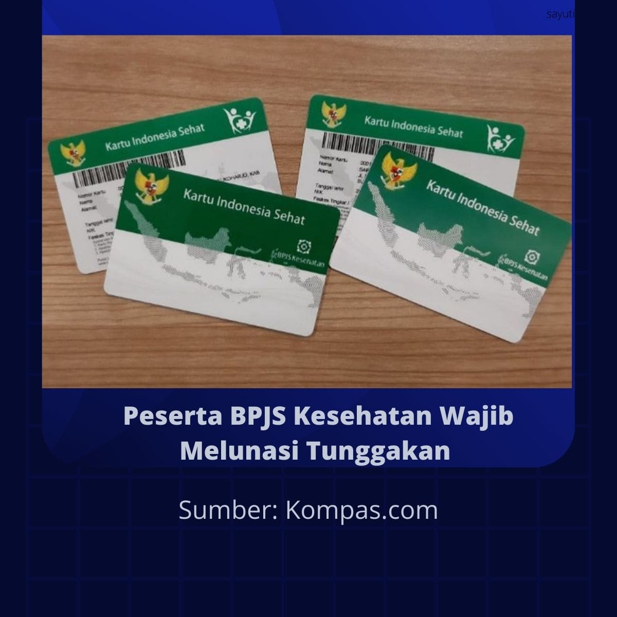 Peserta BPJS Kesehatan Wajib Melunasi Tunggakan