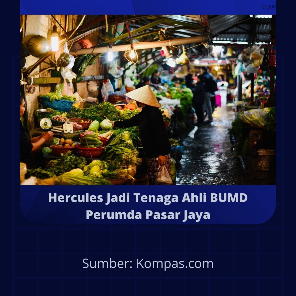 Hercules Jadi Tenaga Ahli BUMD Perumda Pasar Jaya