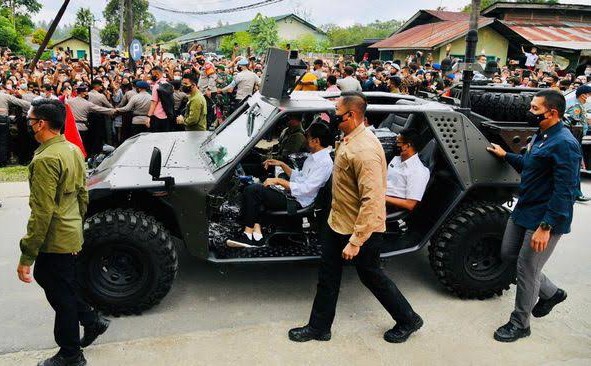 Keren, Rantis Buatan Tangerang Kembali Dipakai Jokowi di Karo, Apa Saja Sih Keunggulannya