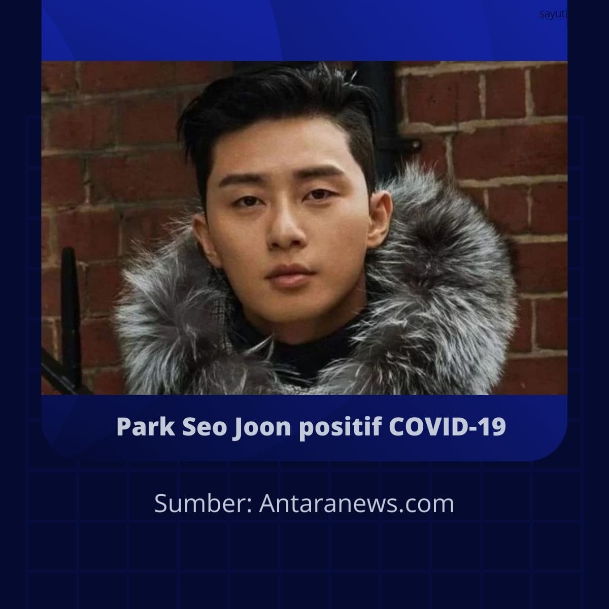 Park Seo Joon positif COVID-19