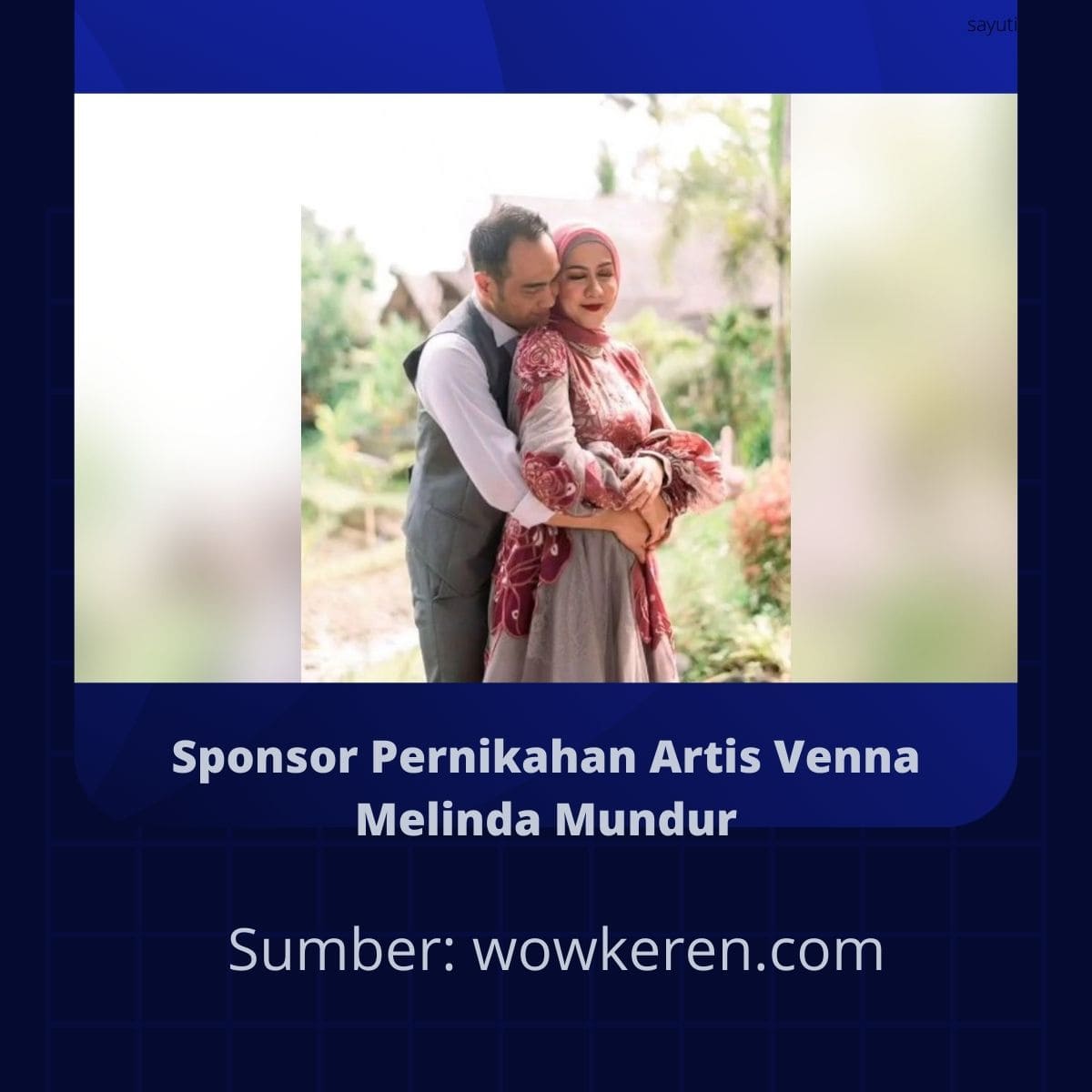 Sponsor Pernikahan Artis Venna Melinda Mundur