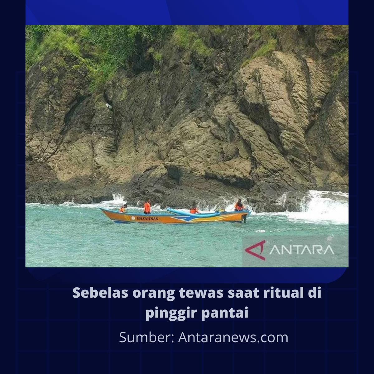 Sebelas Orang meninggal Saat Ritual di Pantai