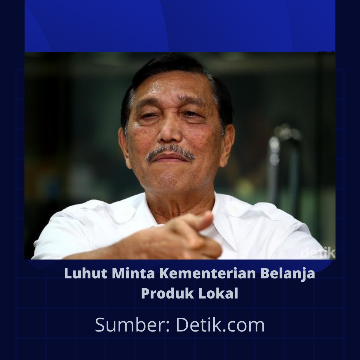 Luhut Minta Kementerian Belanja Produk Lokal