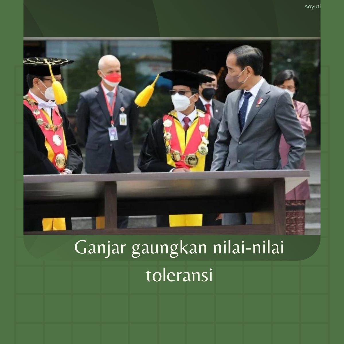 Ganjar gaungkan nilai-nilai toleransi
