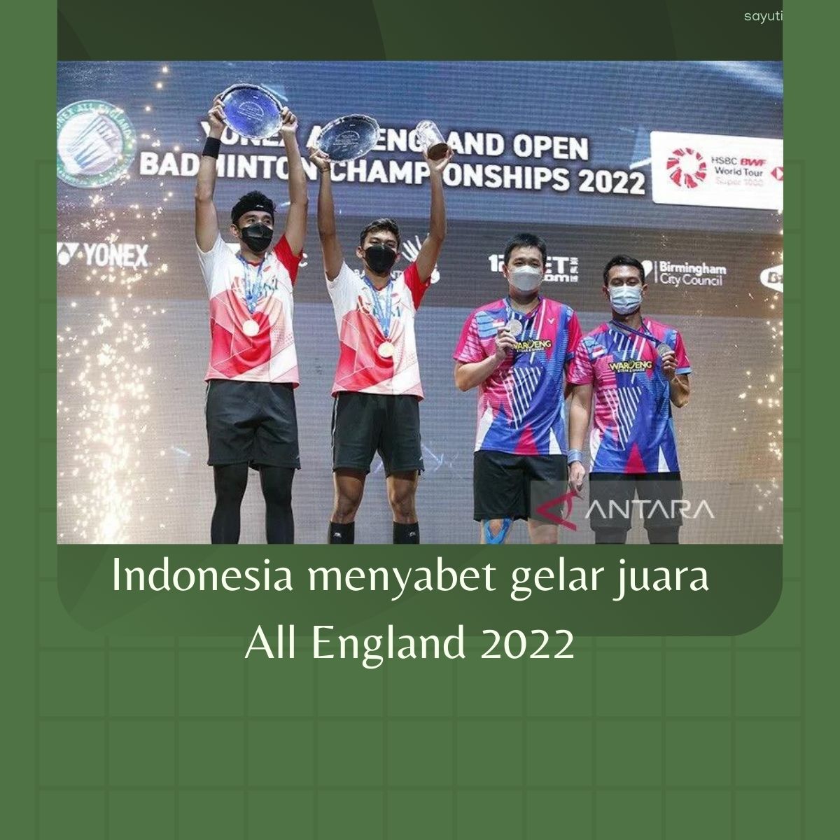 Indonesia menyabet gelar juara All England 2022