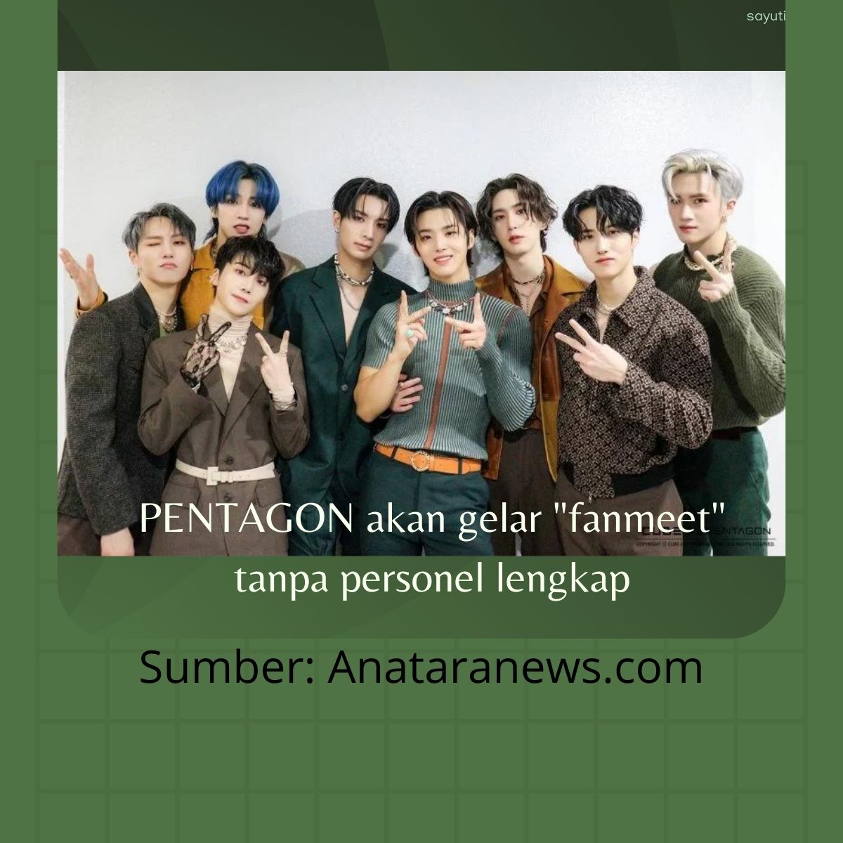 PENTAGON akan gelar "fanmeet" tanpa personel lengkap