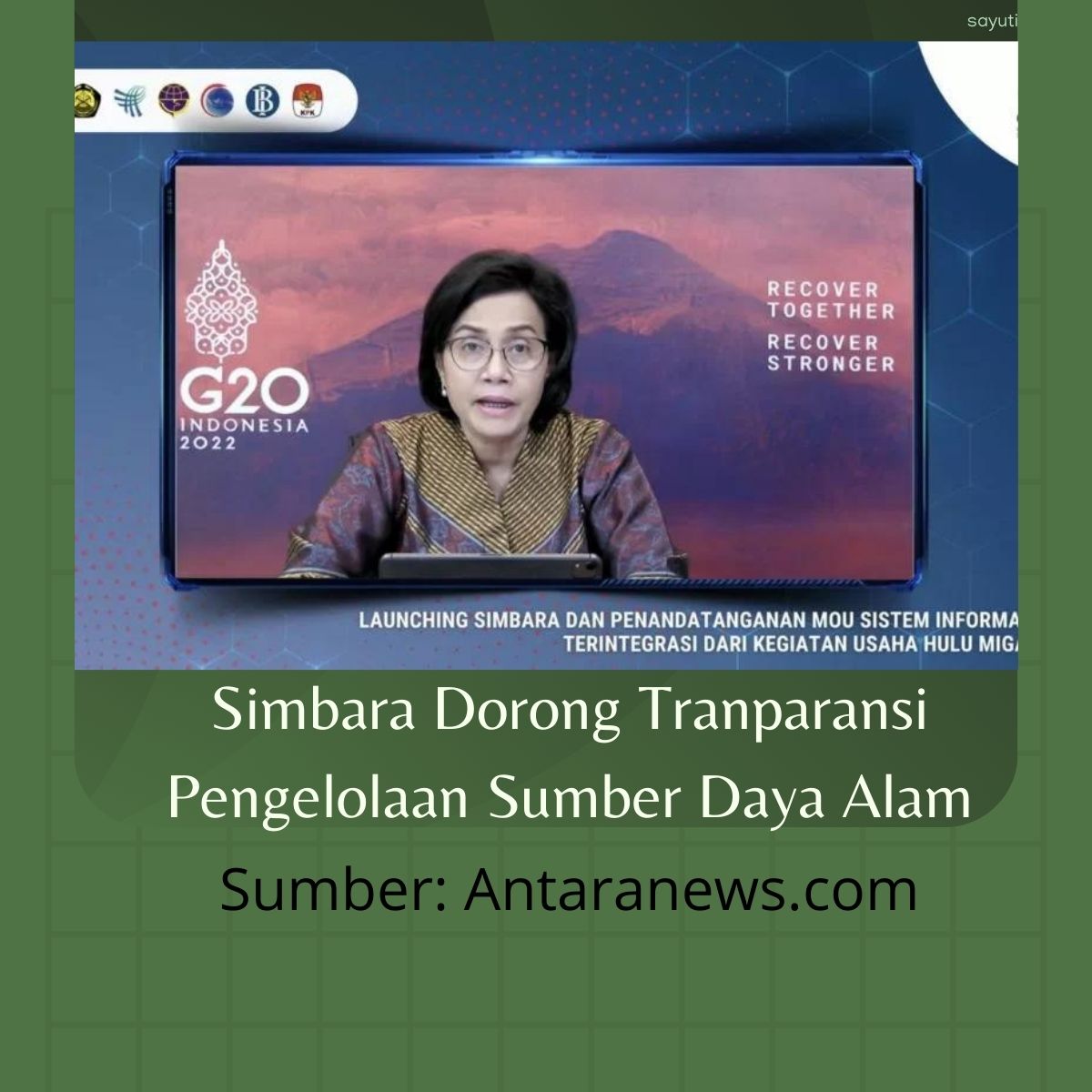 Simbara Dorong Tranparansi Pengelolaan Sumber Daya Alam