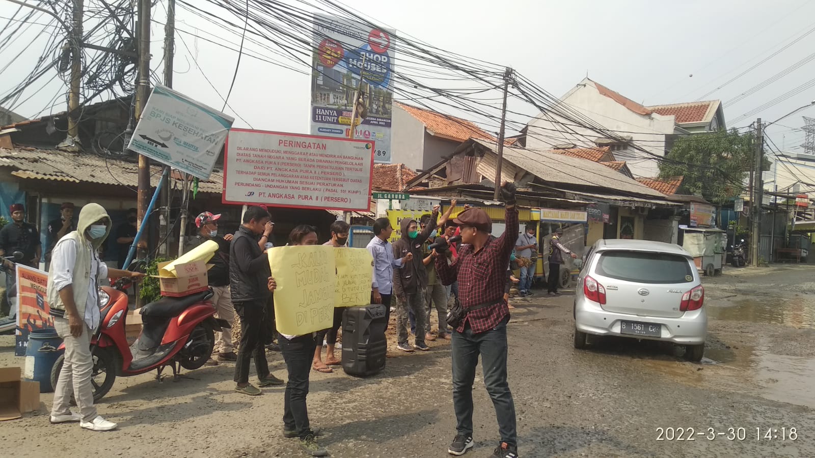 Jalan Garuda dan Juanda Ditutup