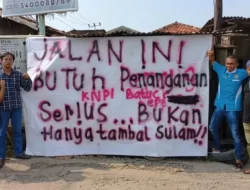 Pemuda Batuceper Tangerang Kritisi Jalan Rusak
