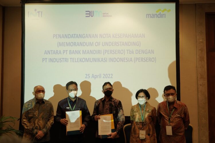 pt inti mou dengan bank mandiri