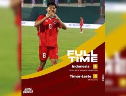 Timnas Indonesia berhasil Kalahkan Timor Leste 4-1