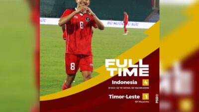 Timnas Indonesia berhasil Kalahkan Timor Leste 4-1