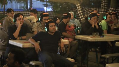 Perdana di Kota Tangerang Event Musik Silent Party