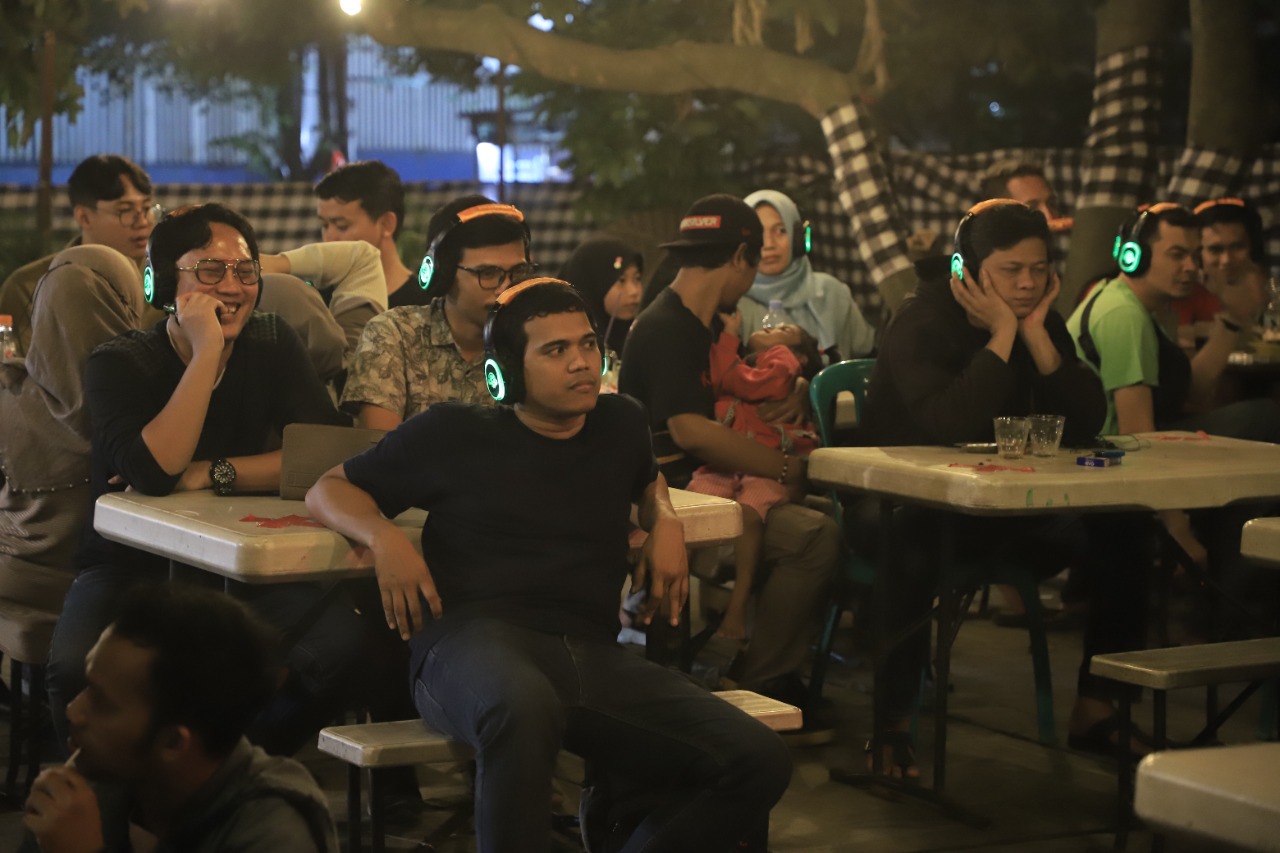 Perdana di Kota Tangerang Event Musik Silent Party