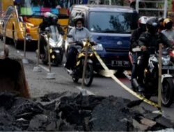 Perbaikan Beberapa Ruas Jalan di Kabupaten Tangerang Timbulkan Kemacetan