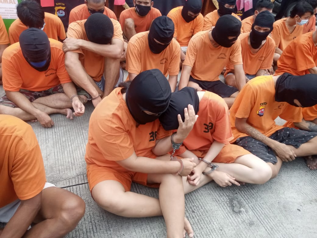 30 orang pelaku pencurian diciduk dalam operasi Sikat Maung Polresta Tangerang