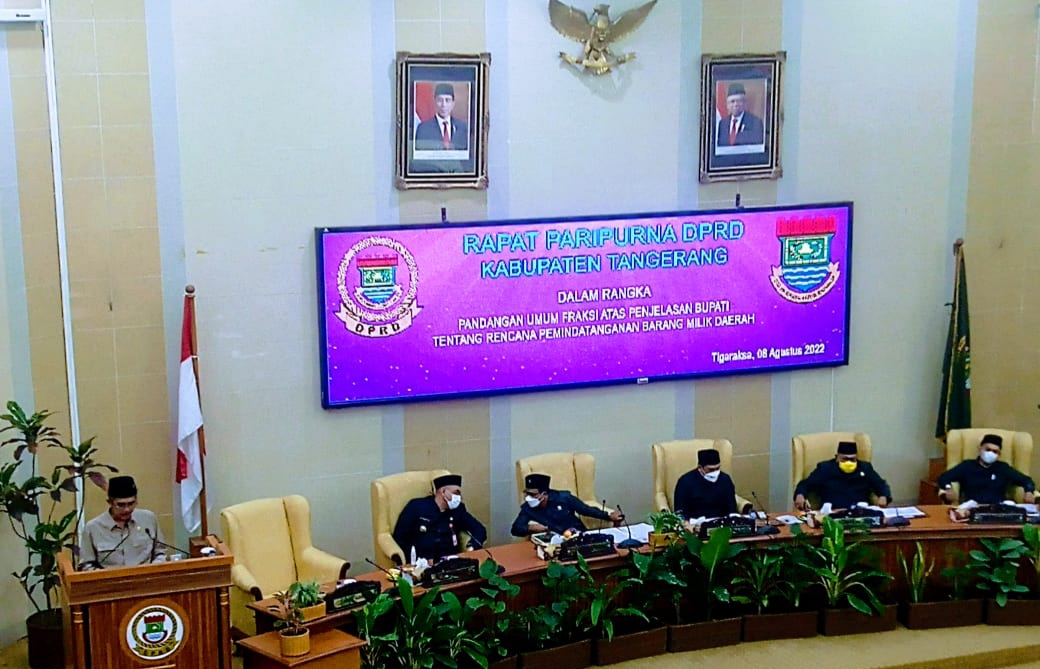 Rapat Paripuna DPRD Kabupaten Tangerang Banten