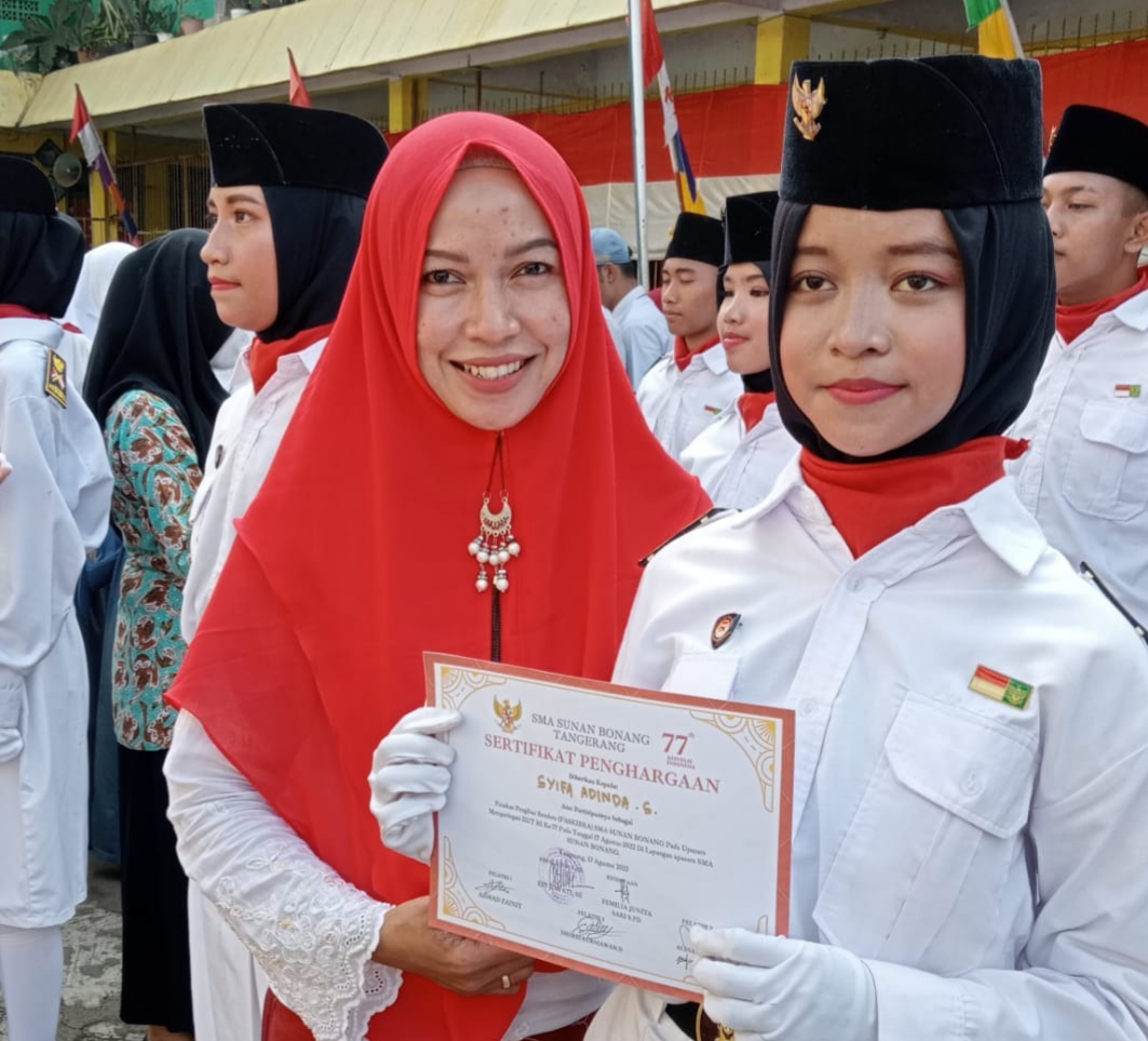 Syifa Adinda Swarantika, Paskibra SMA Sunan Bonang Tangerang Banten