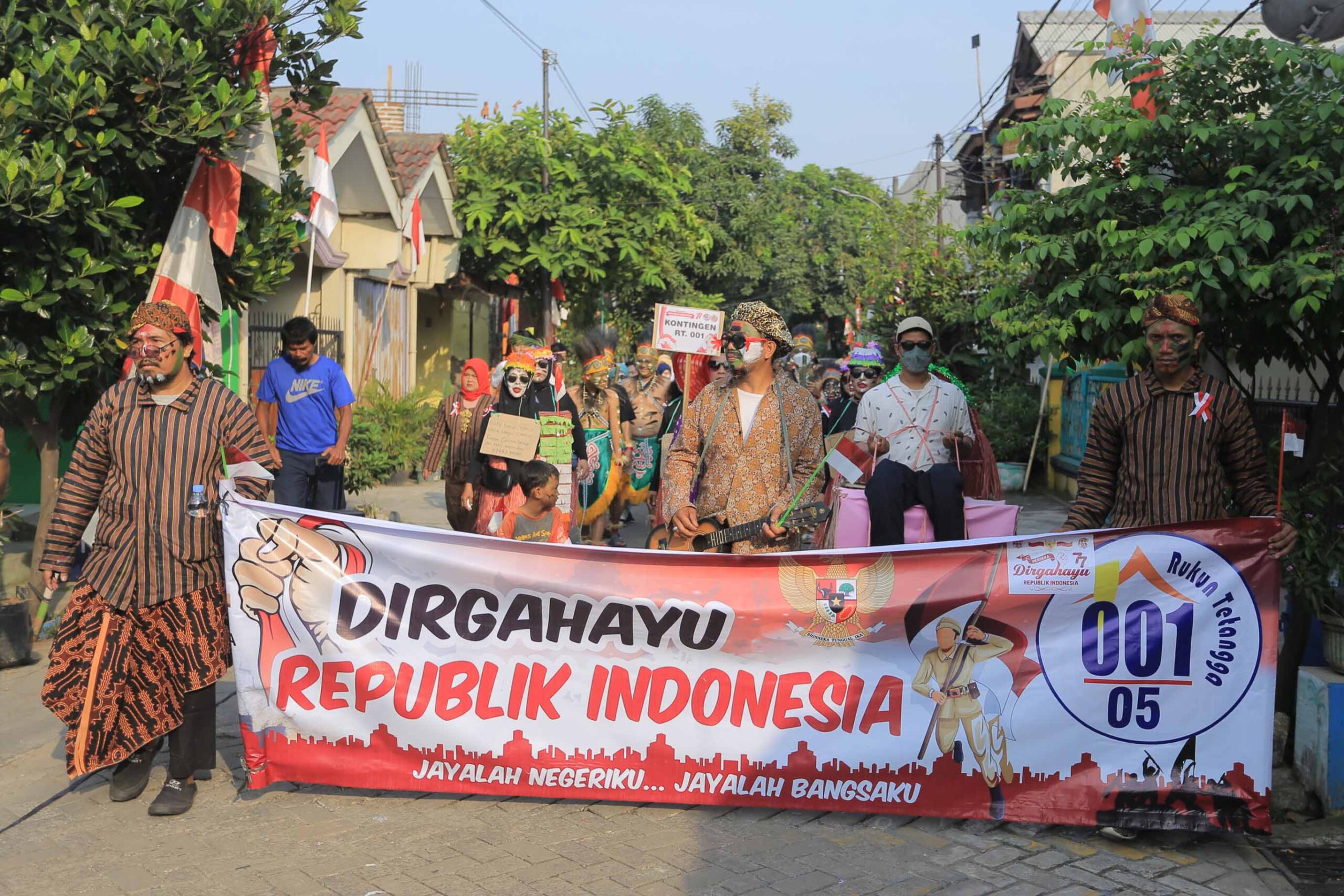 Karnaval HUT RI ke 77 di Kota Tangerang masih berlansung meriah