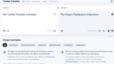 Menjajal Fitur Mesin Penerjemah Yandex Translate