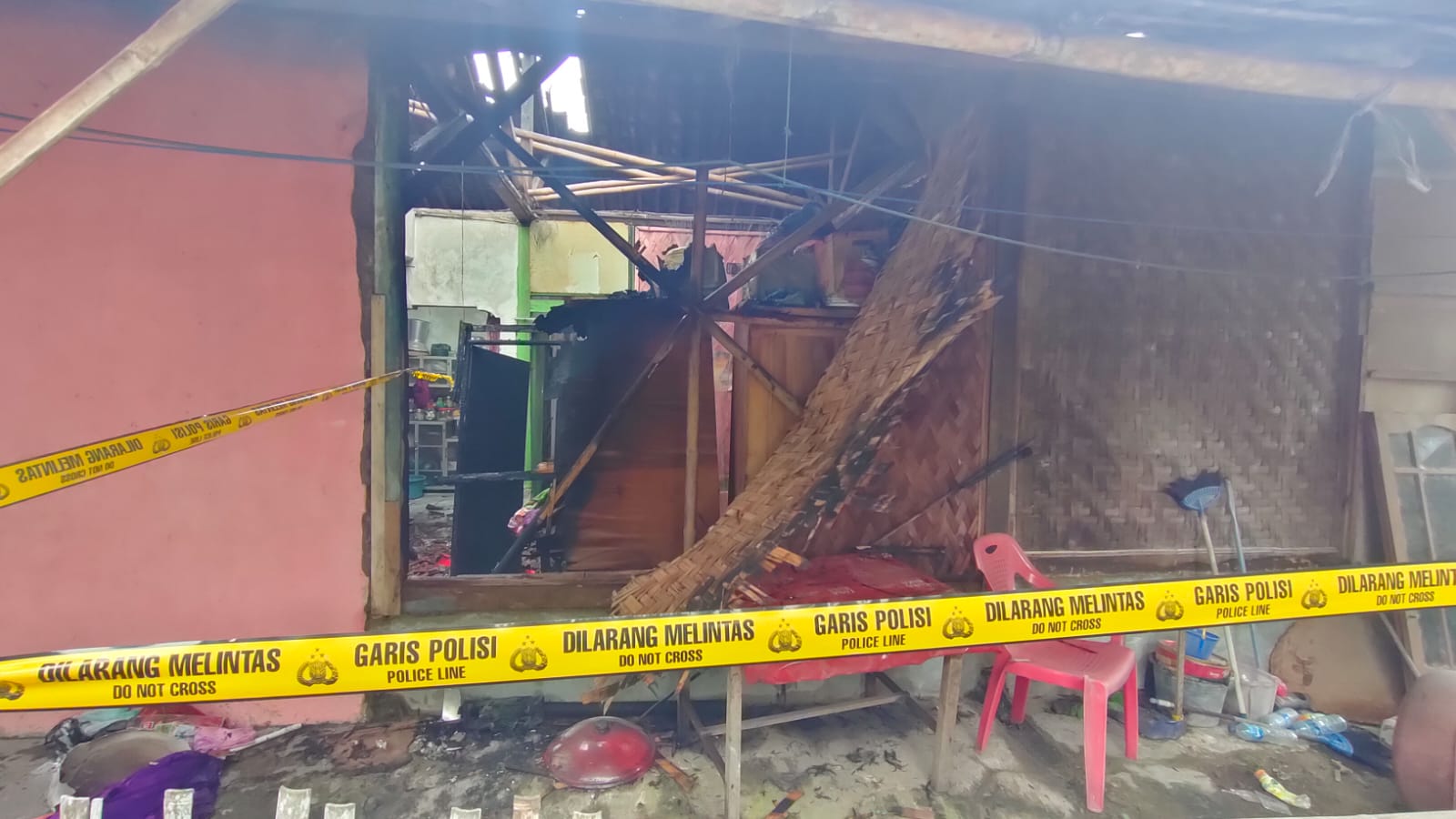 Kebakaran rumah di Sepatan, Kabupaten Tangerang, Banten yang menewaskan seorang korban