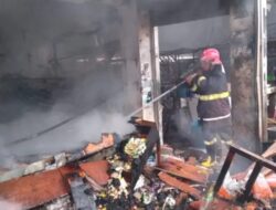 Sebanyak 22 Kios di Pasar Sentiong Balaraja Hangus Terbakar