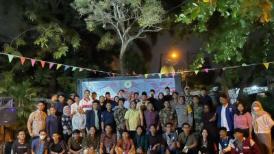 Karang Taruna Poris Plawad menyelenggarakan diskusi publik di halaman Kelurahan Poris Plawad Kecamatan Cipondoh Kota Tangerang Banten