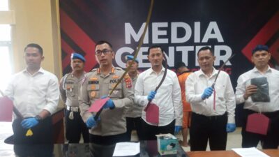 Polresta Tangerang Polda Banten gelar kasus taeuran antar pelajar dengan 11 tersangka