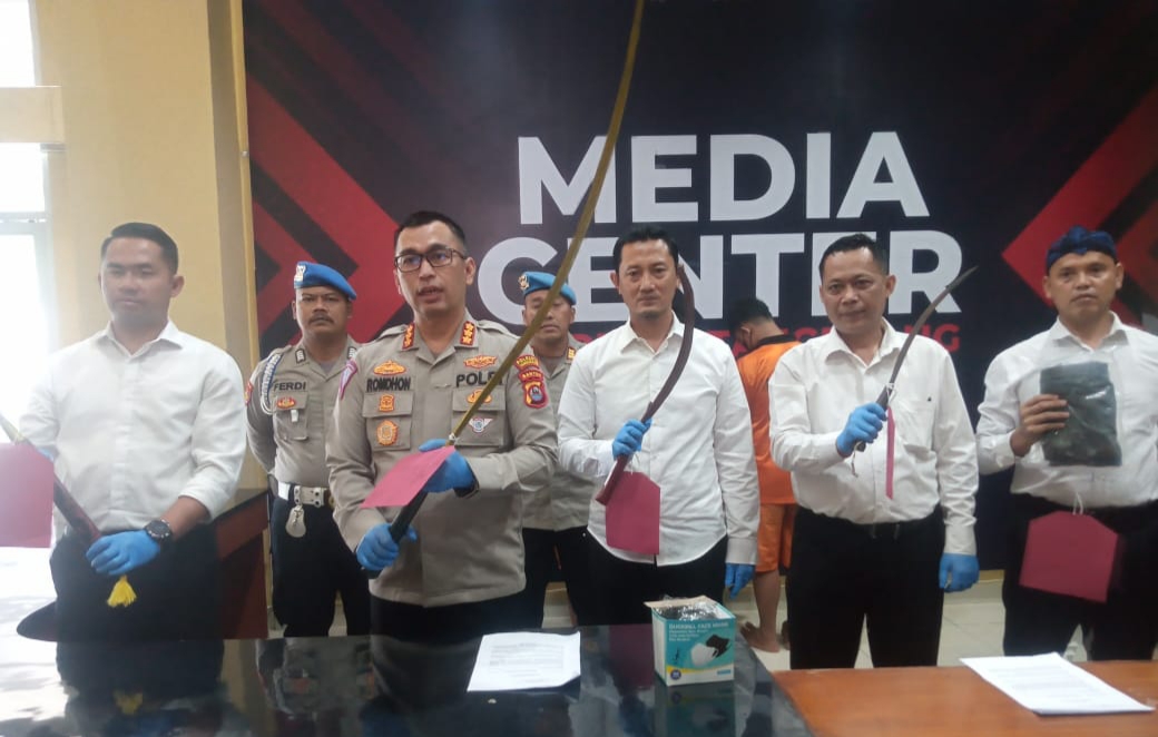 Polresta Tangerang Polda Banten gelar kasus taeuran antar pelajar dengan 11 tersangka