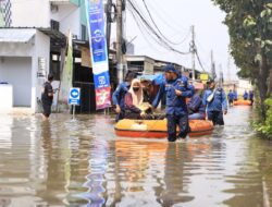 Genangan Air Akibat Intensitas Hujan Tinggi di Kota Tangerang Mulai Surut
