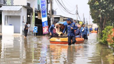 Genangan air di Kota Tangerang berangsur surut