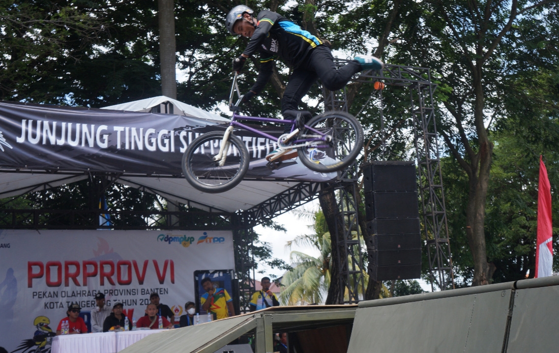 BMX street freestyle di Porprov Banten ke VI Kota Tangerang